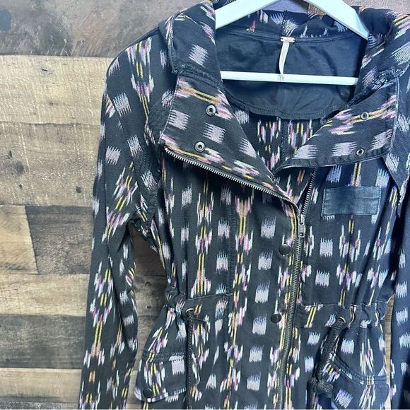 Free People Ikat parka Hooded Jacket size S - Picture 11 of 13